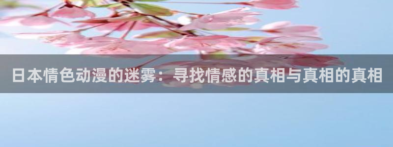 omofun官网入口ios版：日本情色动漫的迷雾：寻找情感的真相与真相的真相